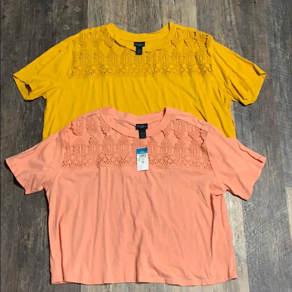 2- Rue 21 crop tops. 2x- NWT and without.